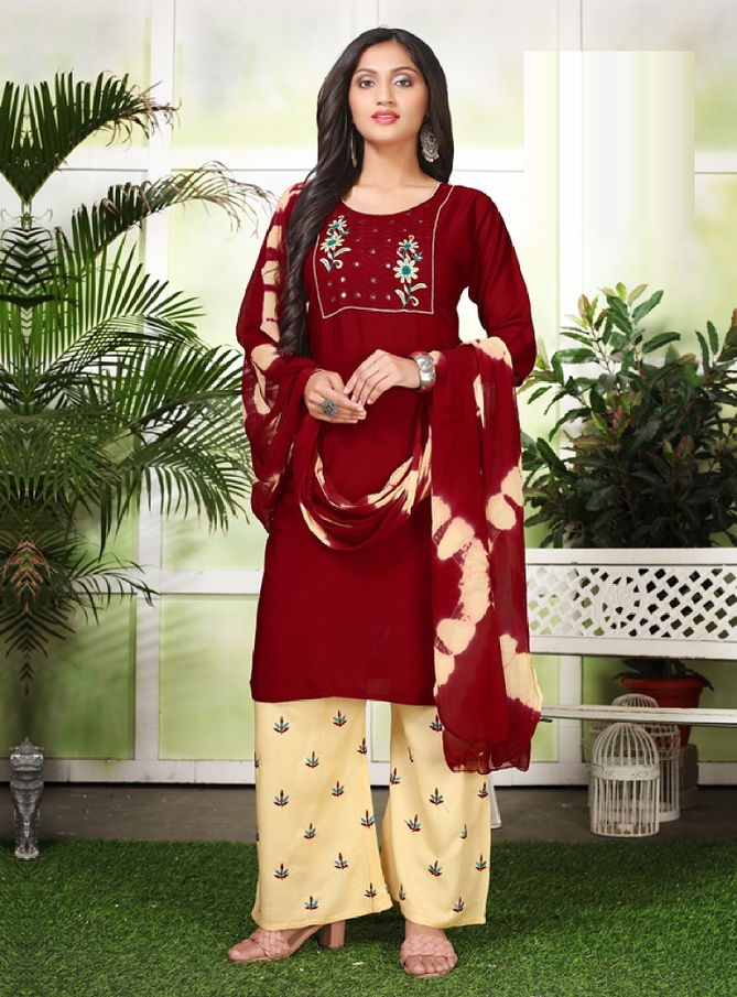 Baalar Kayra 1 Wholesale Kurti Palazzo With Dupatta Collection 